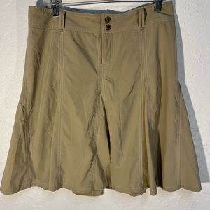 Athleta Whatever Women's Skort Tennis Size 10 Skirt Shorts Liner Brown Flare Gym